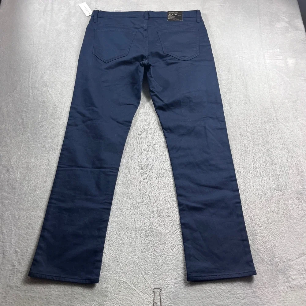 Banana Republic Travel Jean Mens 32x30 Slim Fit Navy Blue 5-Pocket Pants NEW